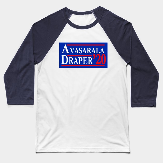 Avasarala Draper Candidates Earth Mars Elections 2020 Baseball T-Shirt by Electrovista